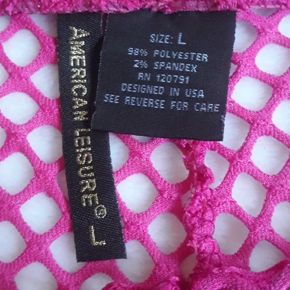 NWT Netted Pink Short Set - Picture 3 of 4